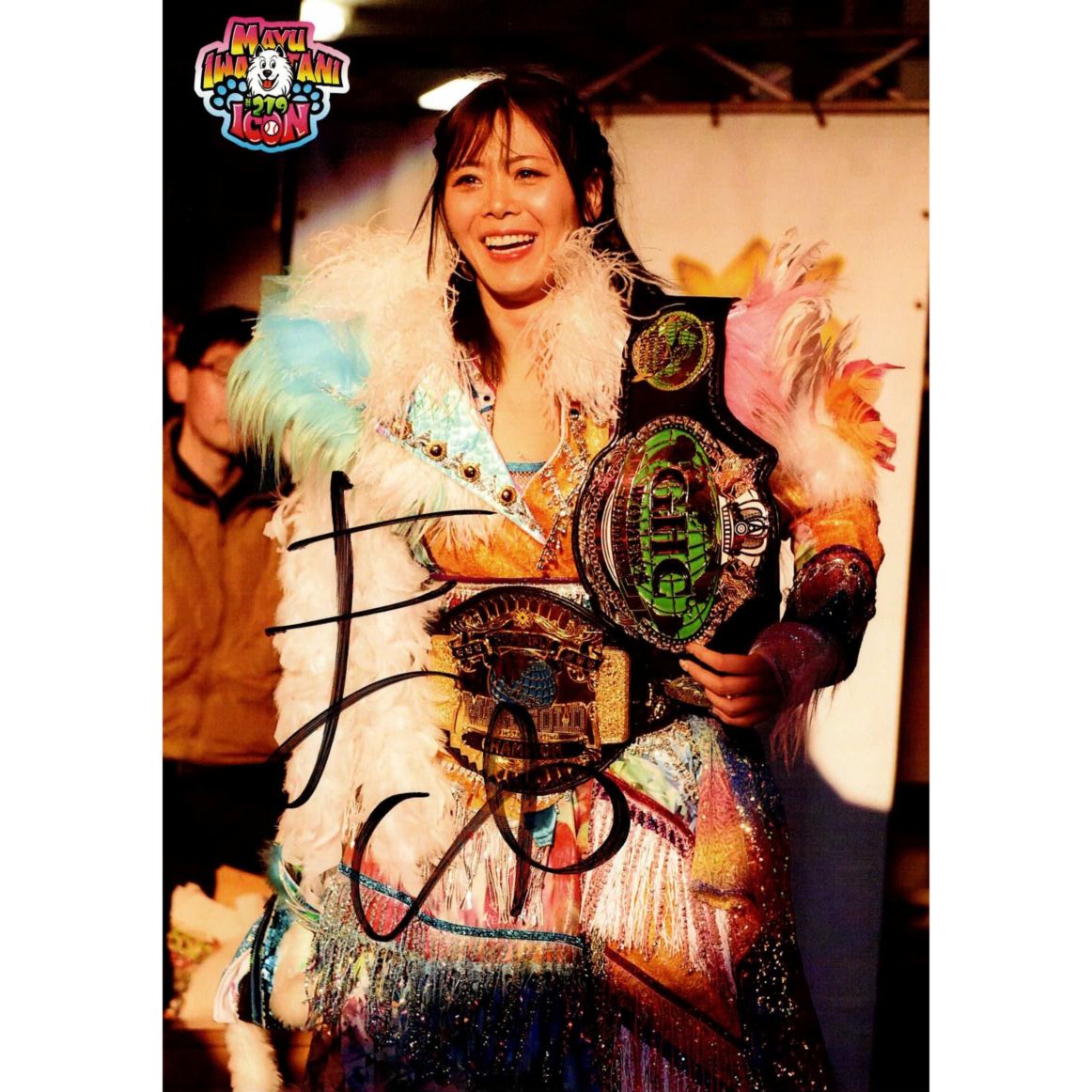 岩谷麻優 #219 マリーゴールド ポートレート 直筆サイン入り ベルト 14