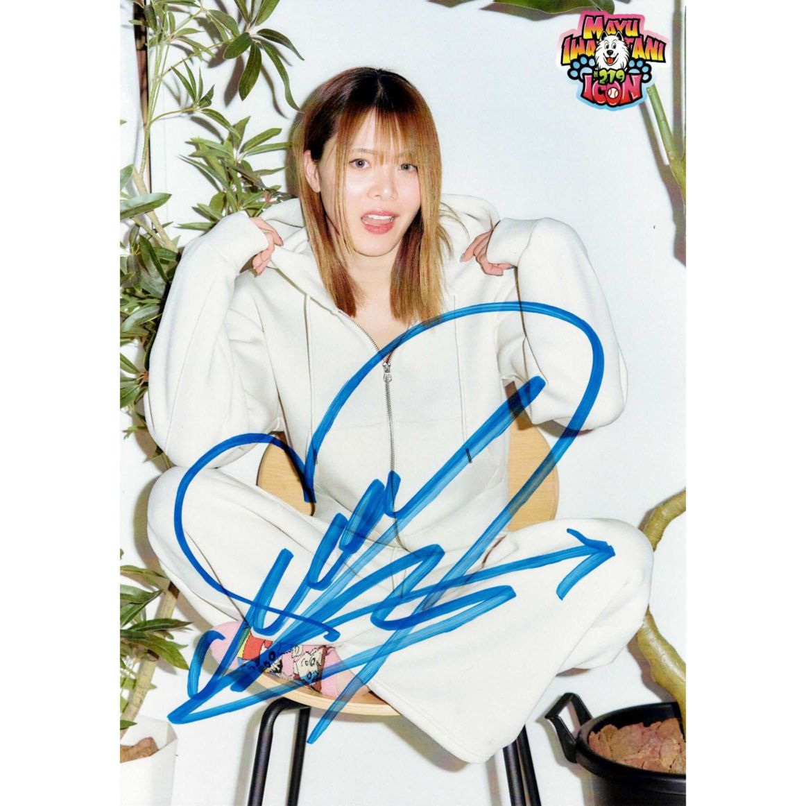 女子プロレス　マリーゴールド　岩谷麻優 直筆サイン入りTシャツ　iconTシャツ 岩谷麻優 #219 マリーゴールド ポートレート 直筆サイン入り