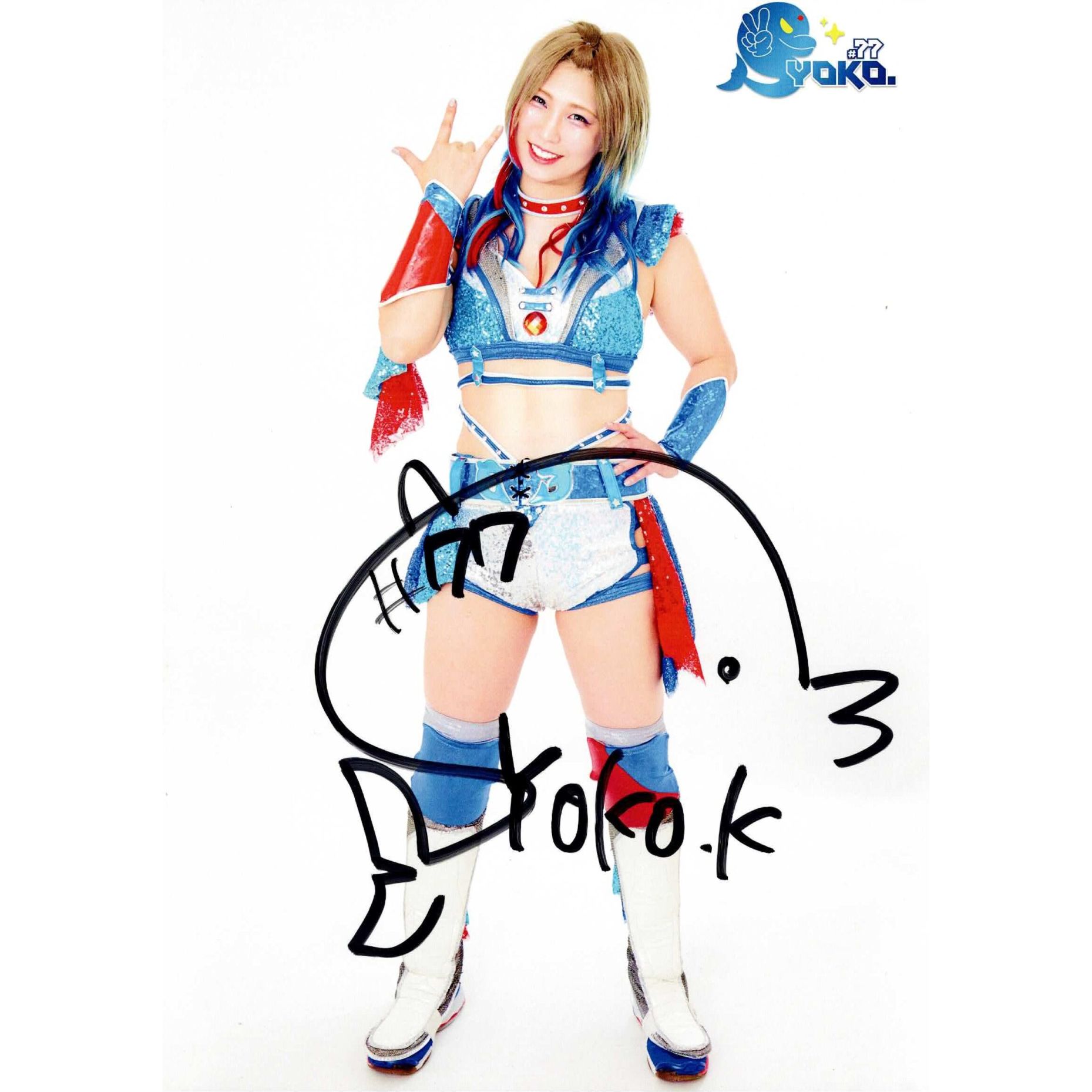 越野SYOKO. #77 マリーゴールド ポートレート 直筆サイン入り コスチューム 8