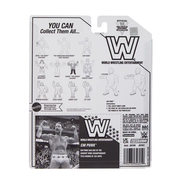 【取り寄せ】CMパンク WWE 2026 レトロ フィギュア シリーズ 1