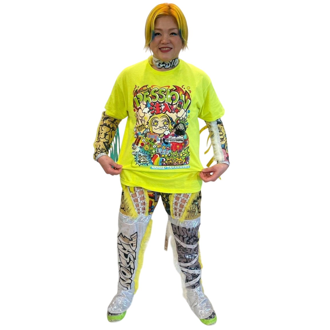 高橋奈七永 パッション7箇条 Tシャツ ネオンイエロー