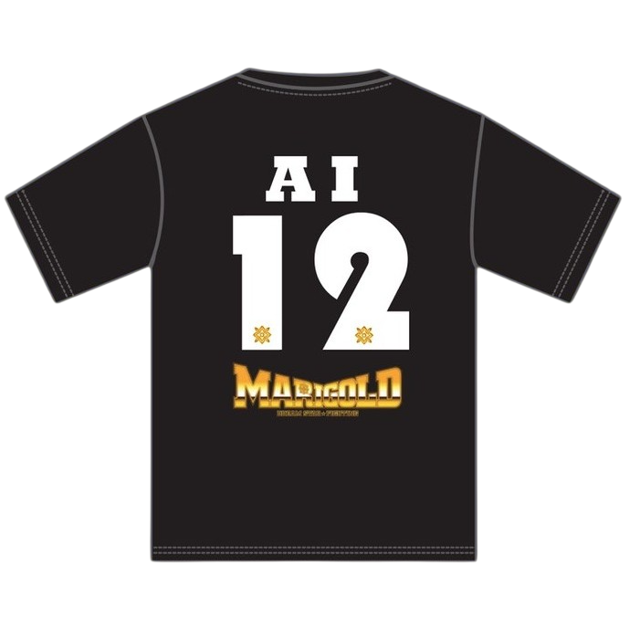 ザ・レディAI #12 マリーゴールド 背番号 Tシャツ (XL/XXL)