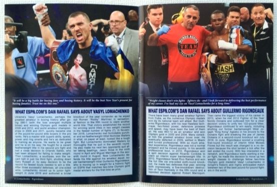 ロマチェンコ vs. リゴンドー 公式プログラム