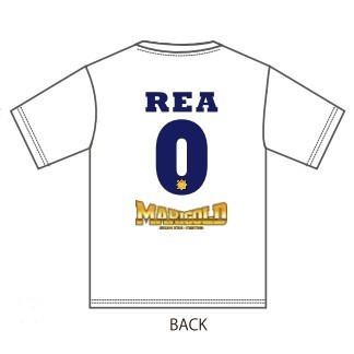 瀬戸レア #0 マリーゴールド 背番号 Tシャツ 白 (M/XL/XXL)