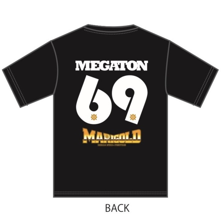 メガトン #69 マリーゴールド 背番号 Tシャツ (L/XL/XXL)