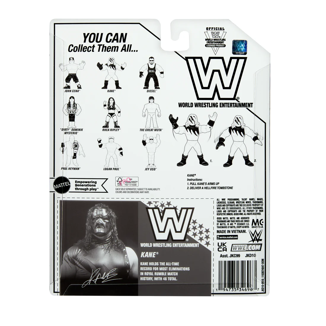 予約】ケイン WWE レトロ フィギュア ベスト 1 | 【予約】 | ビッグ