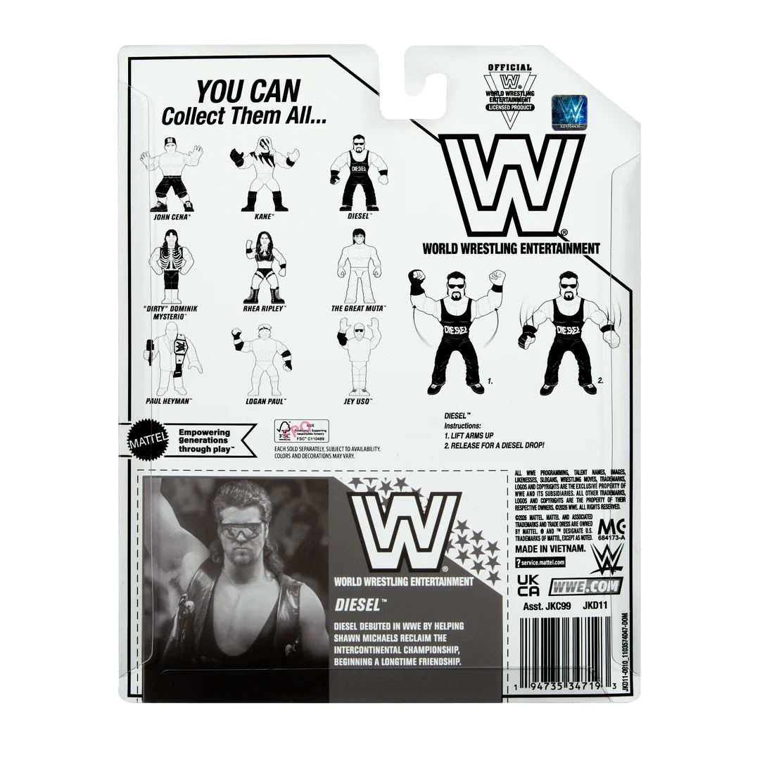【取り寄せ】ディーゼル WWE レトロ フィギュア ベスト 1