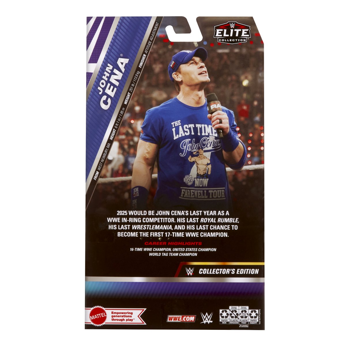 予約】ジョン・シナ WWE フィギュア エリート 119 The Last Time Is