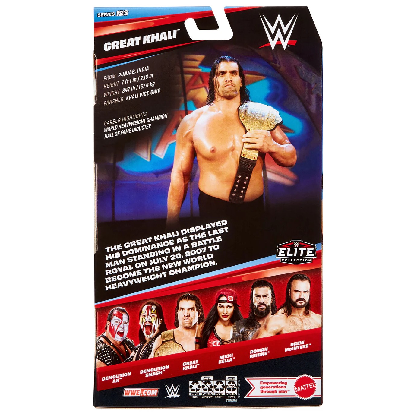 【予約】グレート・カリ WWE フィギュア エリート 123