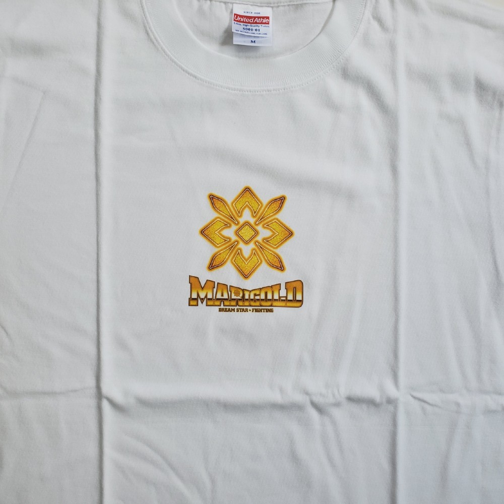 マリーゴールド ロゴ Tシャツ 白 (XXL)