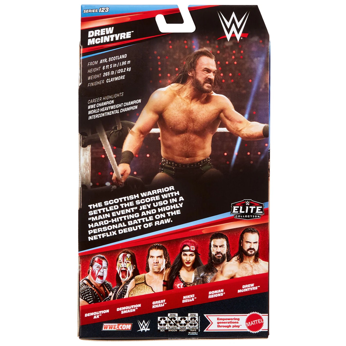 【予約】ドリュー・マッキンタイア WWE フィギュア エリート 123