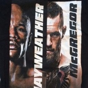 フロイド・メイウェザー vs. コナー・マグレガー Tシャツ レディース 黒 (S)