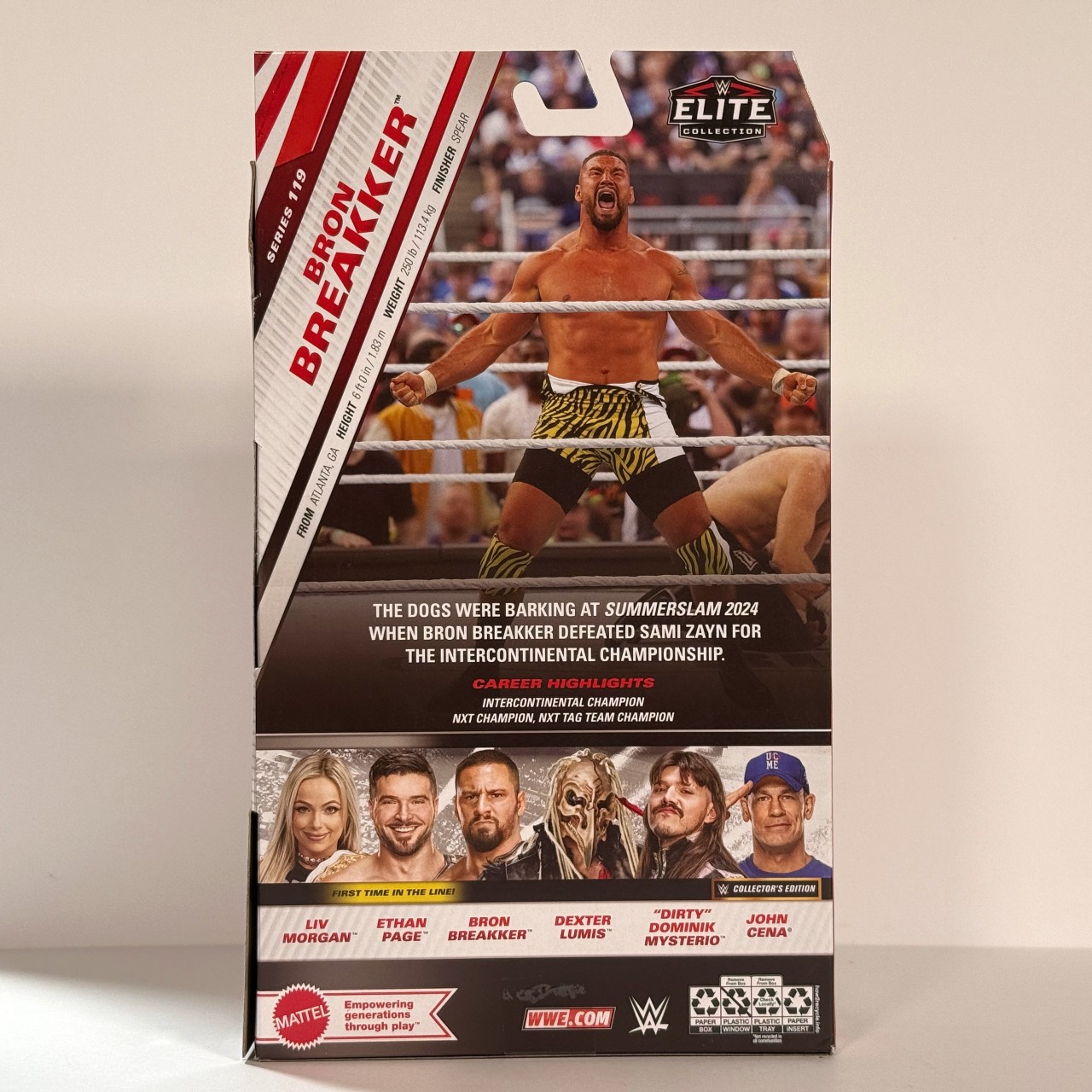 【ホリデーセール】ブロン・ブレイカー WWE フィギュア エリート 119