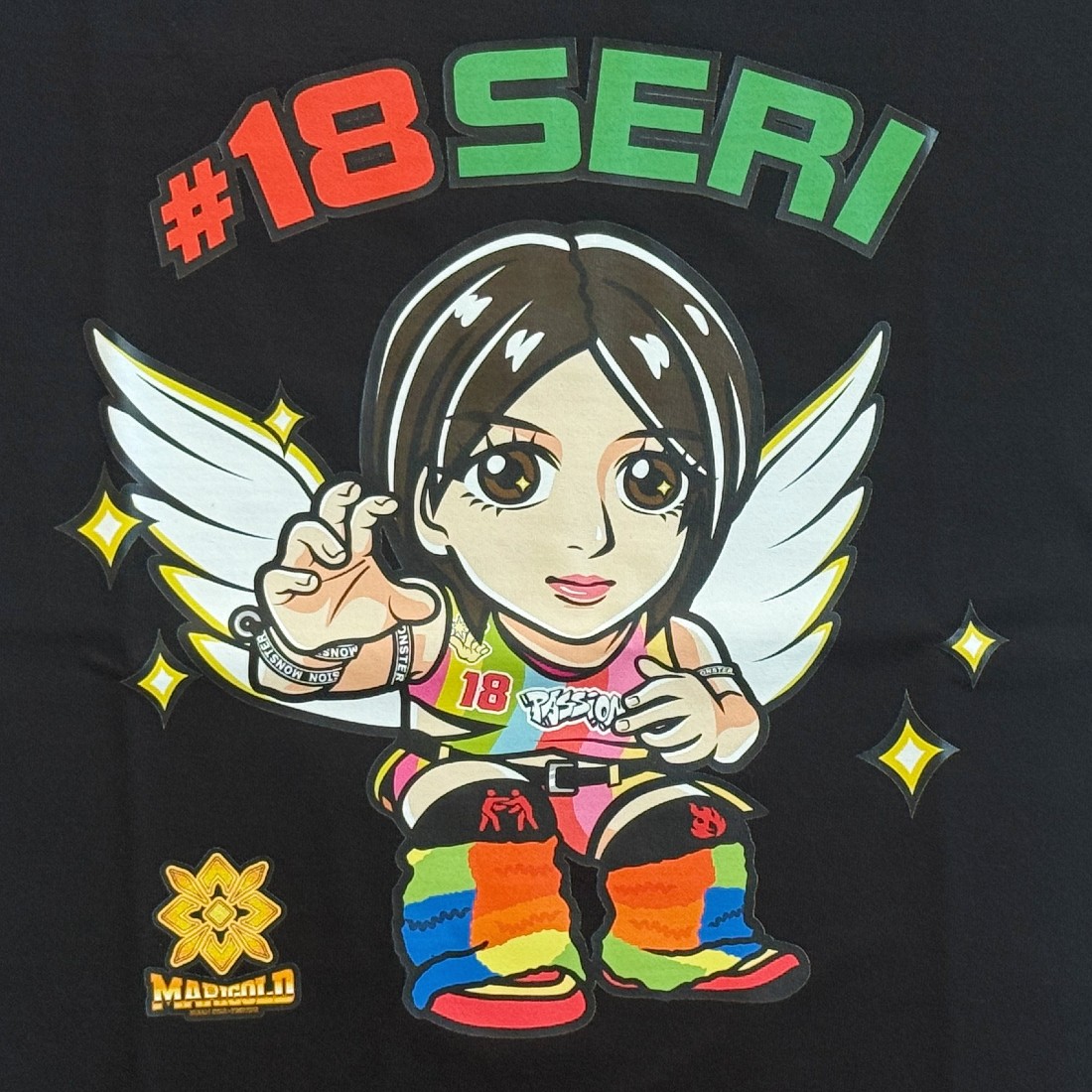 #18 山岡聖怜 イラスト Tシャツ (M)