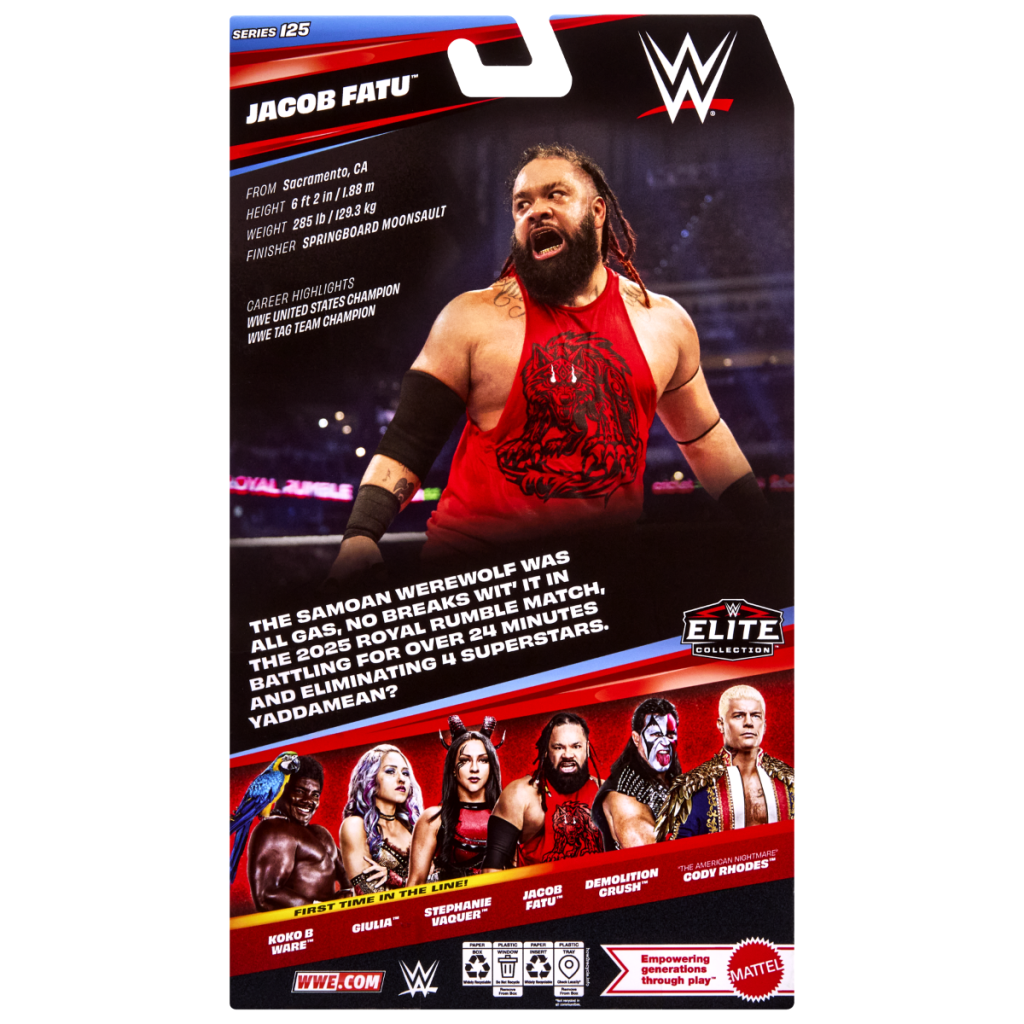 【取り寄せ】ジェイコブ・ファトゥ WWE フィギュア エリート 125