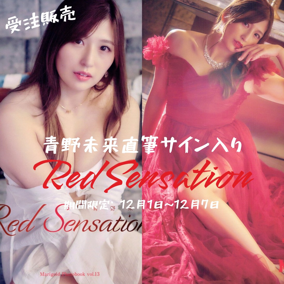 受注販売】マリーゴールド 青野未来 写真集 Red Sensation | 写真集
