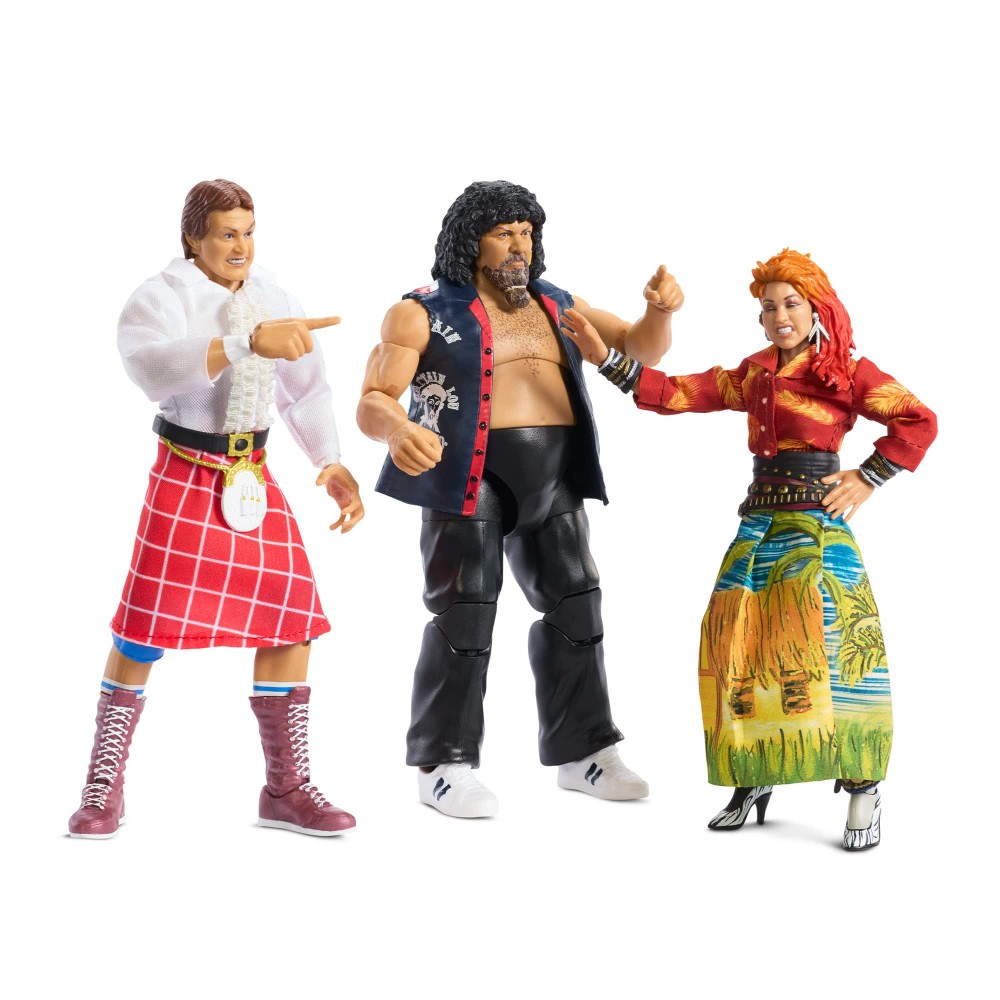 【予約】WWE フィギュア ロックン N レスリング コネクション 3パック