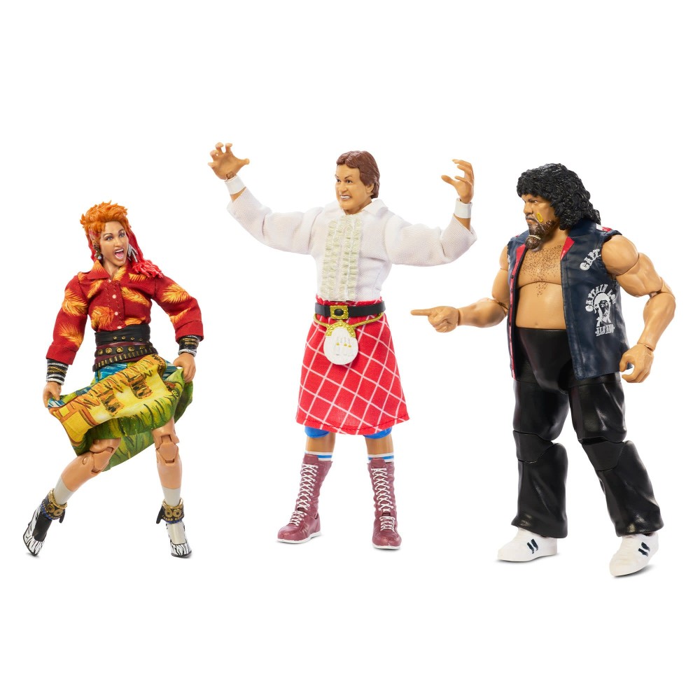 【予約】WWE フィギュア ロックン N レスリング コネクション 3パック