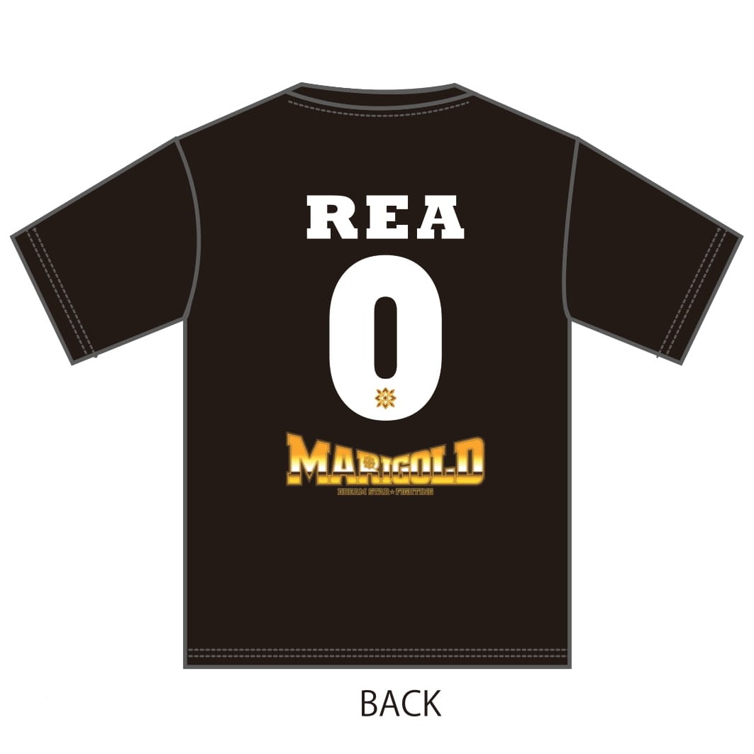瀬戸レア #0 マリーゴールド 背番号 Tシャツ (M/L/XL/XXL)