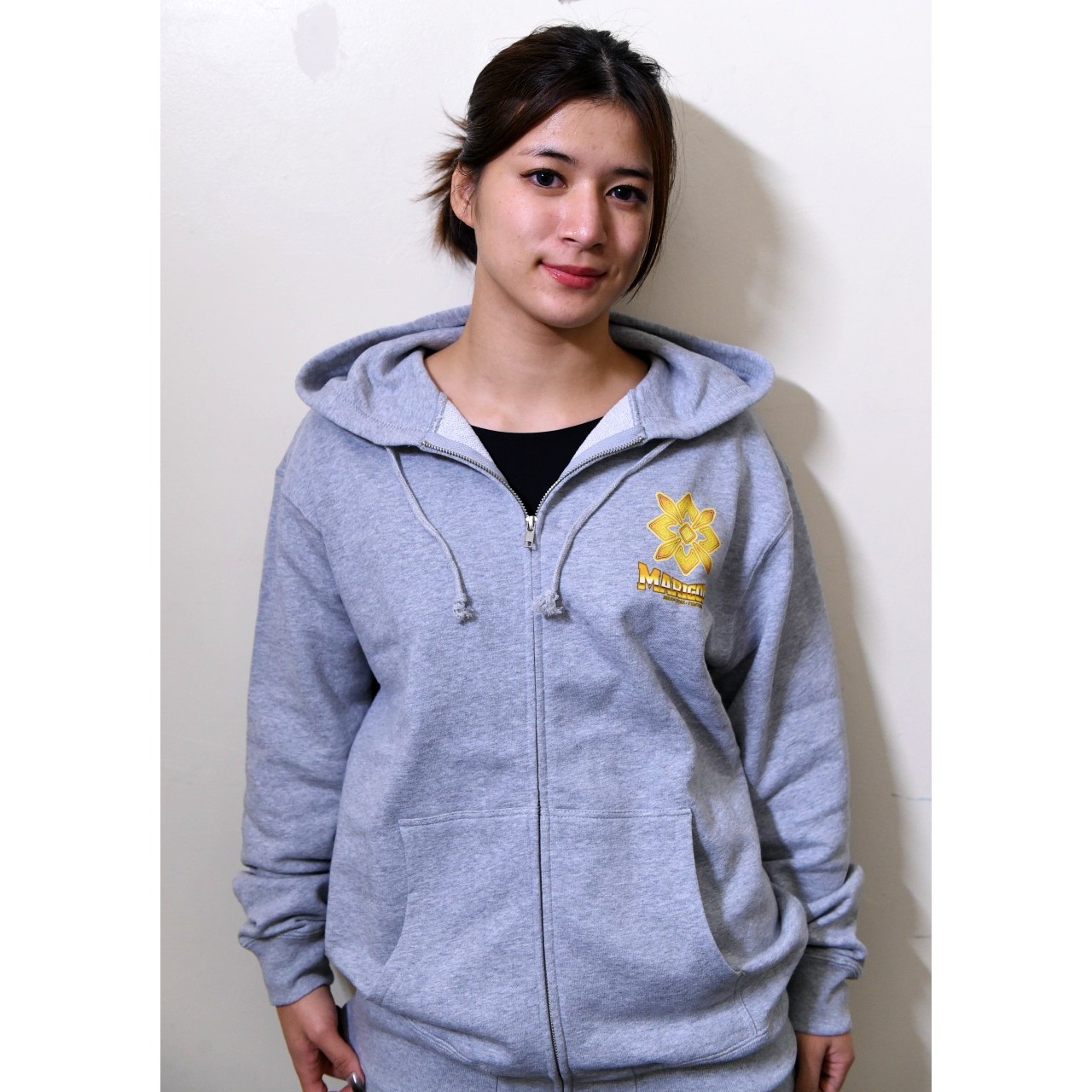 【通販限定】マリーゴールド MARIGOLD ロゴ セットアップ スウェットパーカー & パンツ グレー (M/L/XL)