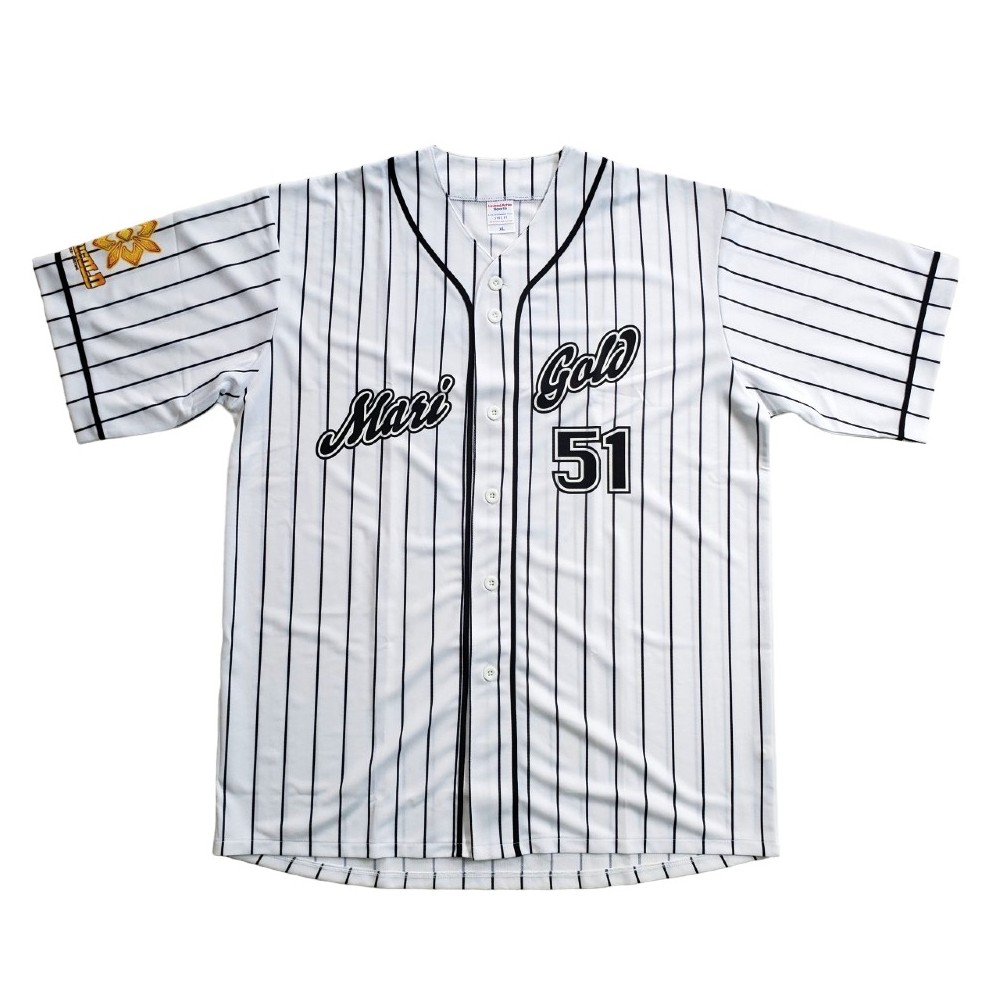 後藤智香 #51 マリーゴールド ベースボールシャツ