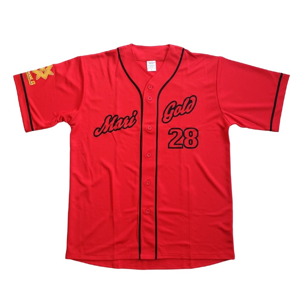 翔月なつみ #28 マリーゴールド ベースボールシャツ (L)