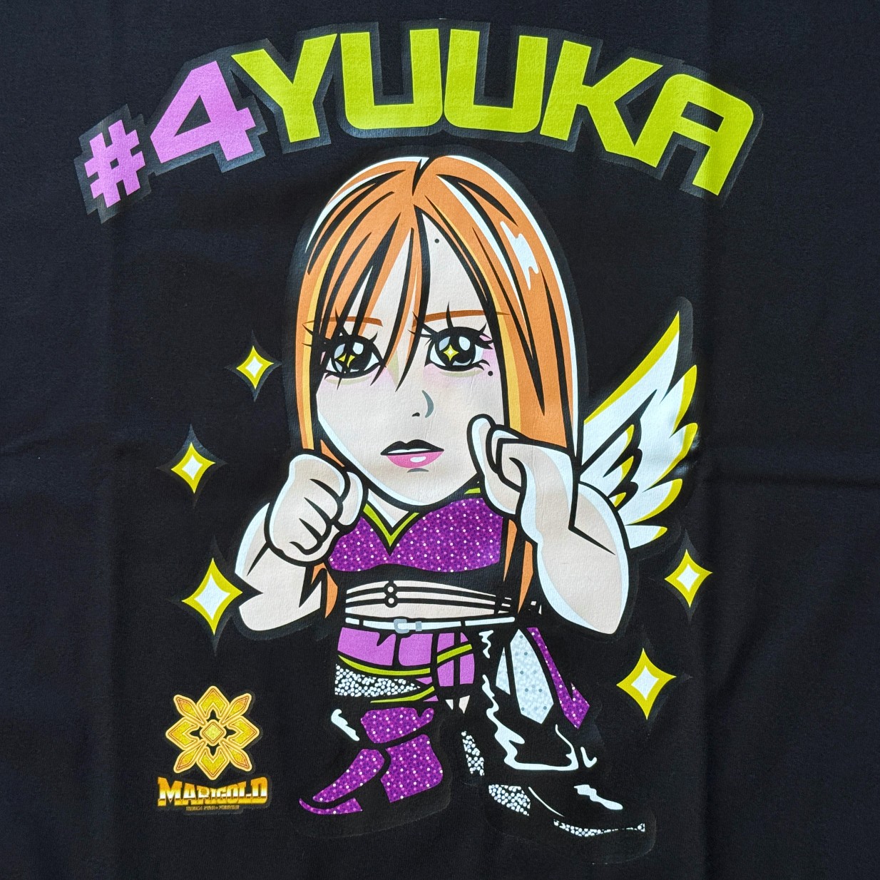 #4 山﨑裕花 イラスト Tシャツ (XL)