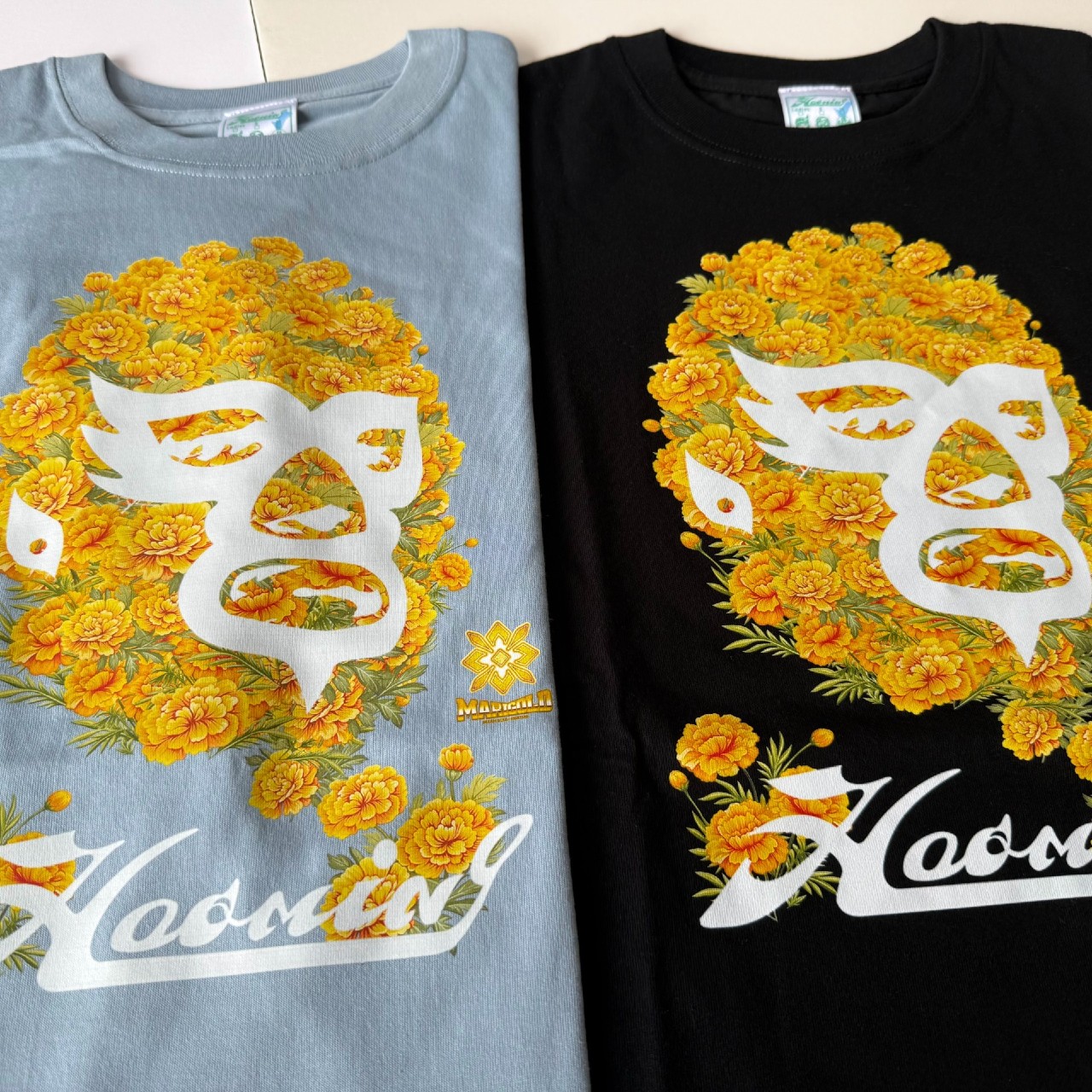 マリーゴールド & ハオミン コラボ長袖Tシャツ 黒