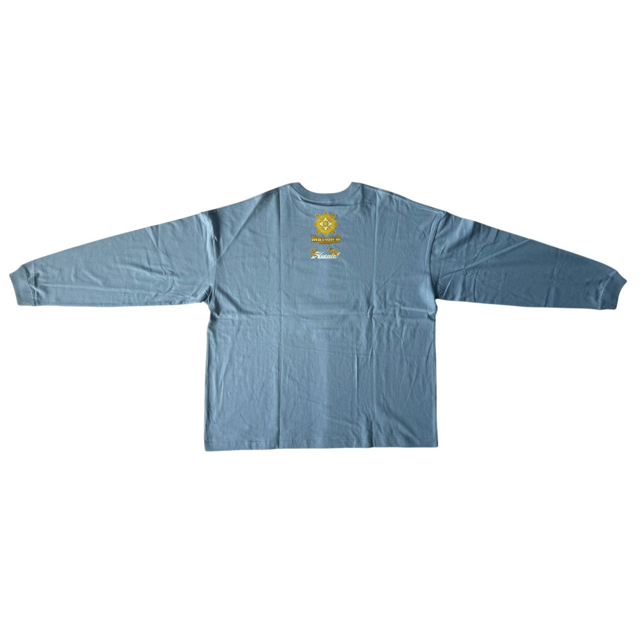 マリーゴールド & ハオミン コラボ長袖Tシャツ アシッドブルー
