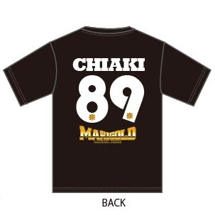 CHIAKI #89 マリーゴールド 背番号 Tシャツ (M/L/XL/XXL)