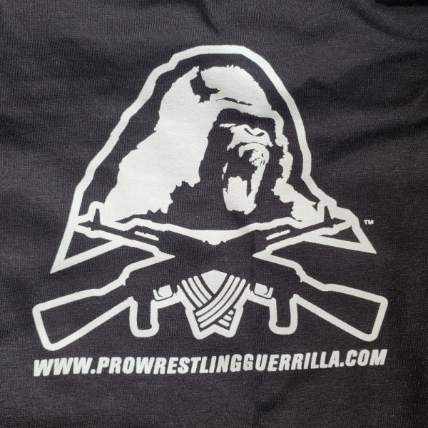 PWG プロレスリング・ゲリラ クラシック Tシャツ 黒 (L)