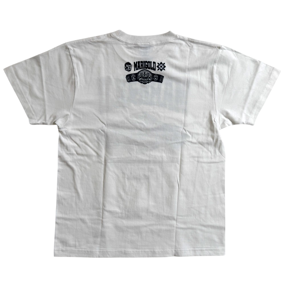 マリーゴールド & ハオミン チャンピオン・ベルト Tシャツ 白 (M/XL/XXL)