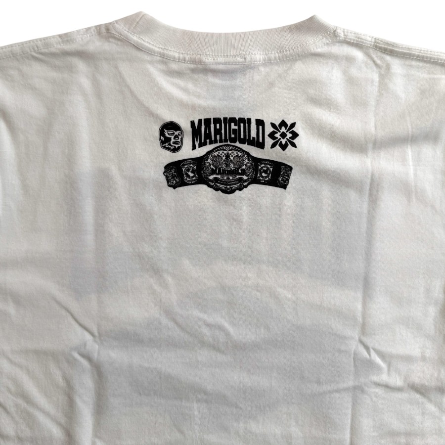 マリーゴールド & ハオミン チャンピオン・ベルト Tシャツ 白 (M/XL/XXL)
