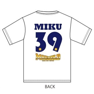 青野未来 #39 マリーゴールド 背番号 Tシャツ 白 (M/L/XXL)