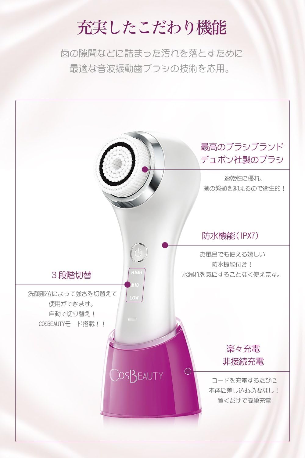ビックオフ東中野／すべての商品／COSBEAUTY 音波クレンジングブラシ