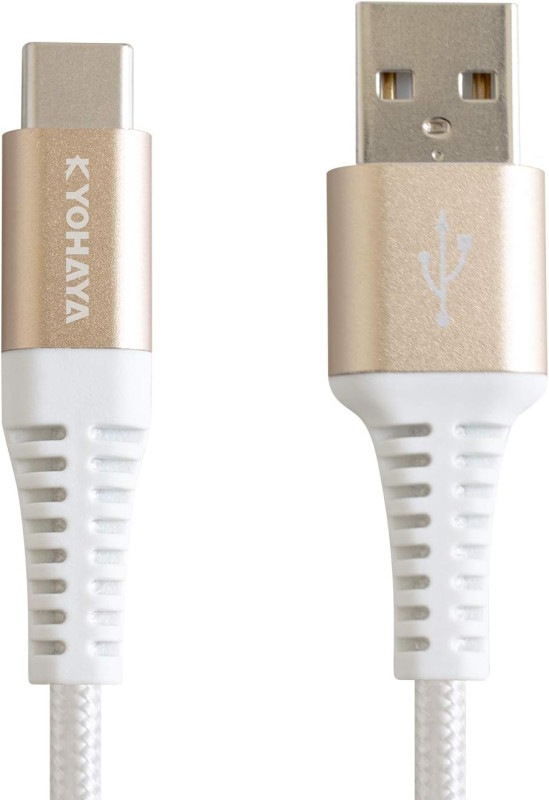 KYOHAYA USB�����֥� TypeC�����֥� ����ɥ����� ���ť����֥� �����ף㽼�ť����֥� android ��® ���� �ʥ����� ���� ���� ���ˤ��� ���ޥ� ��®���� �ǡ���ž�� 70cm �ۥ磻�� JK10M070CWH