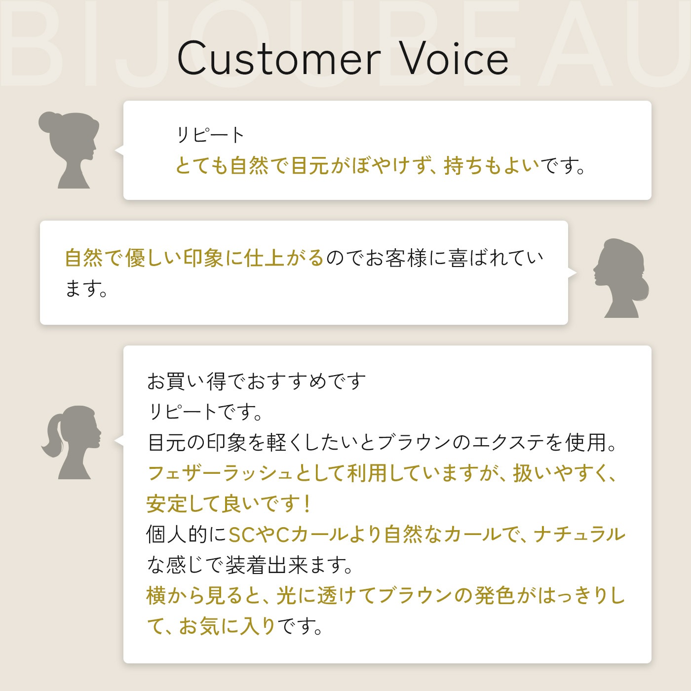 ブラウンセーブルエクステ12列 SC×0.15