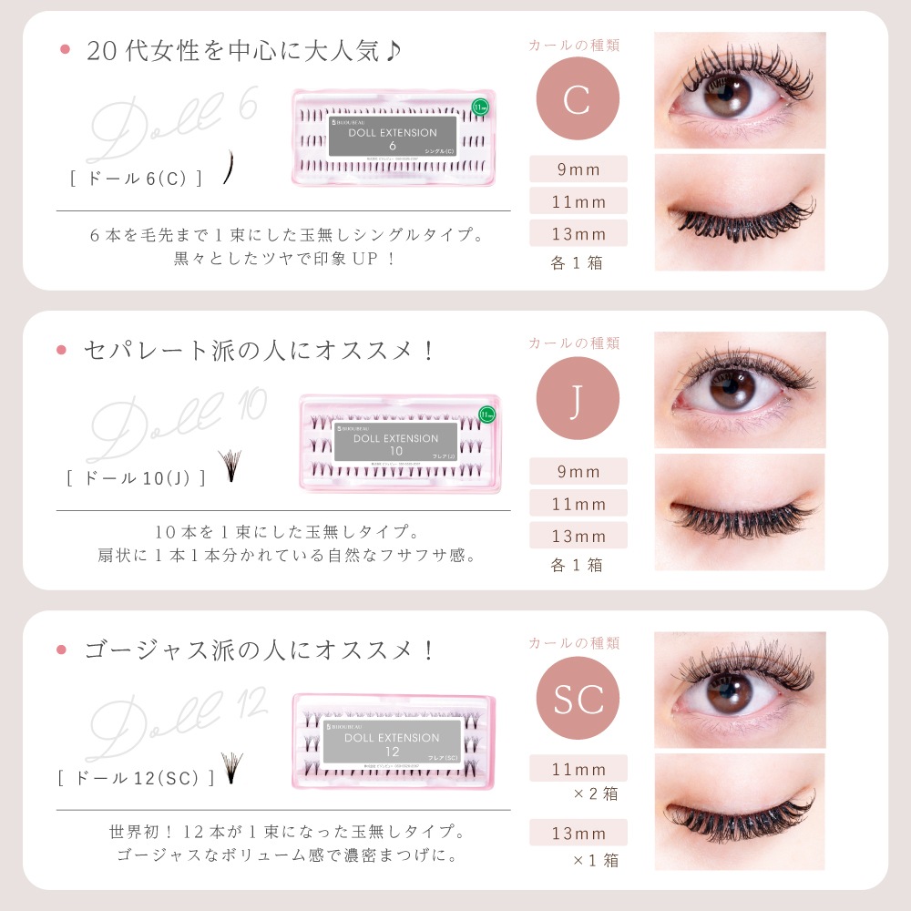 まつげエクステセルフキット6点セット