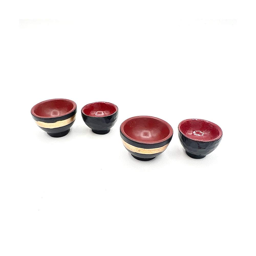ミニチュアフィギュアセット お膳・お茶碗・お重箱・お椀など
