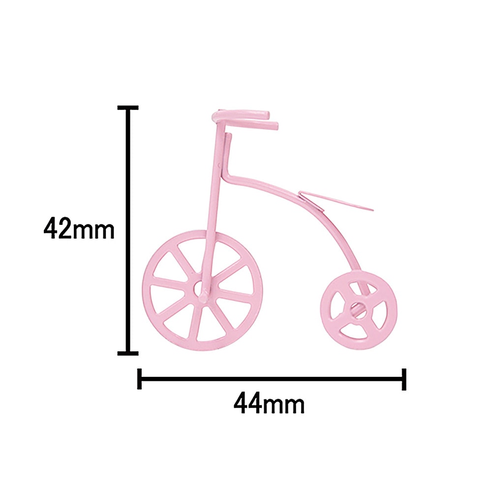 ピンクの三輪車 | ミニチュアパーツ | ビリーの手作りドールハウス