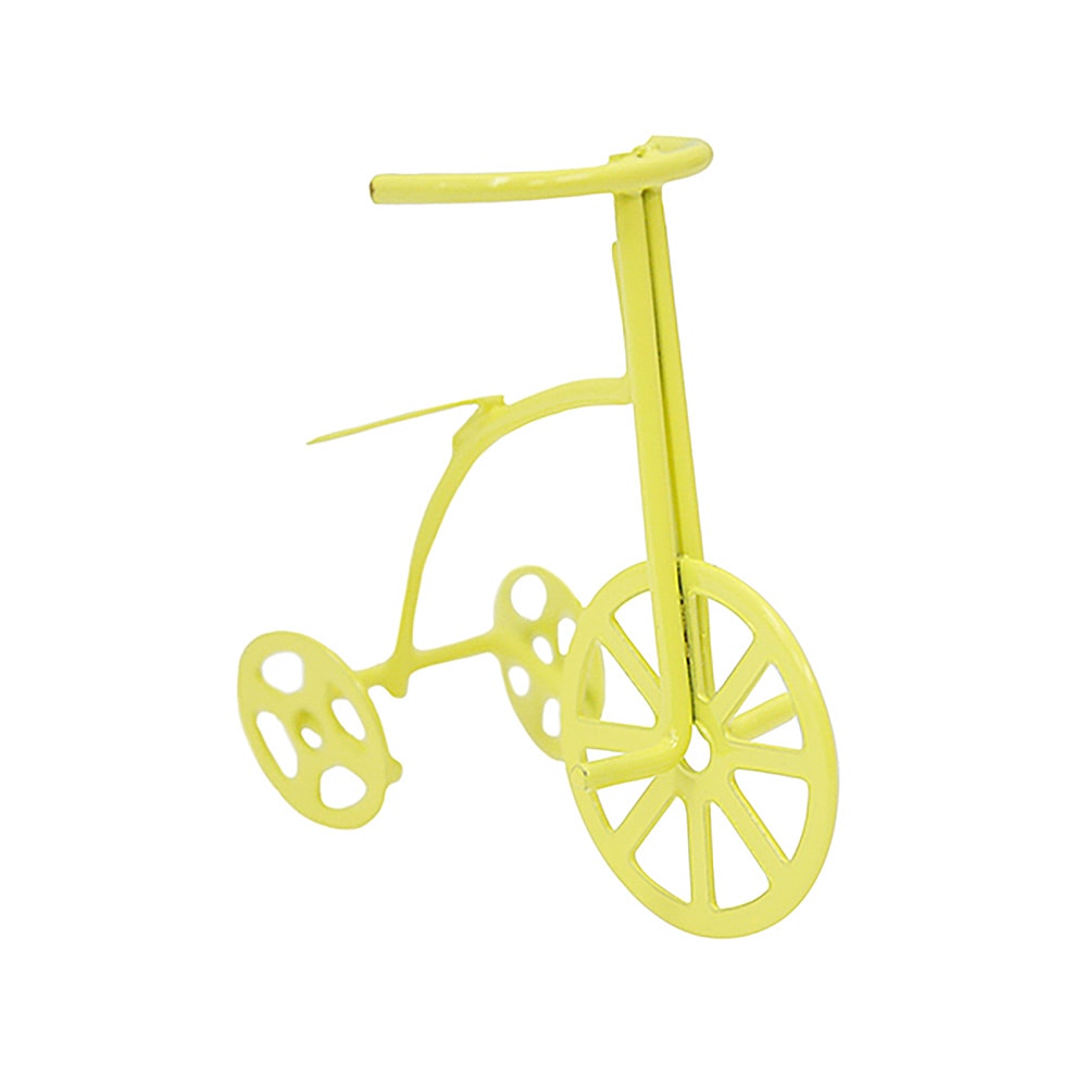 黄色の三輪車 | ミニチュアパーツ | ビリーの手作りドールハウスキット