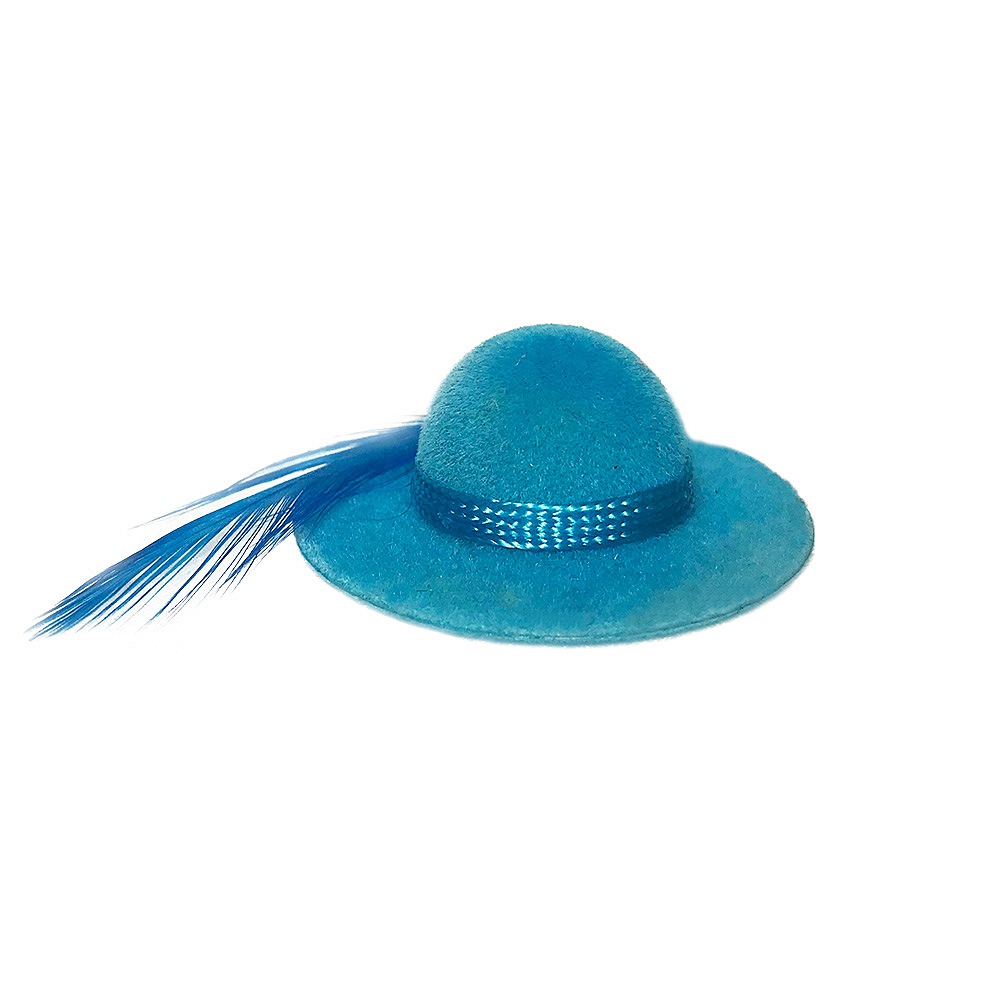 ベルベットの帽子 （青） | ミニチュアパーツ | ビリーの手作りドール