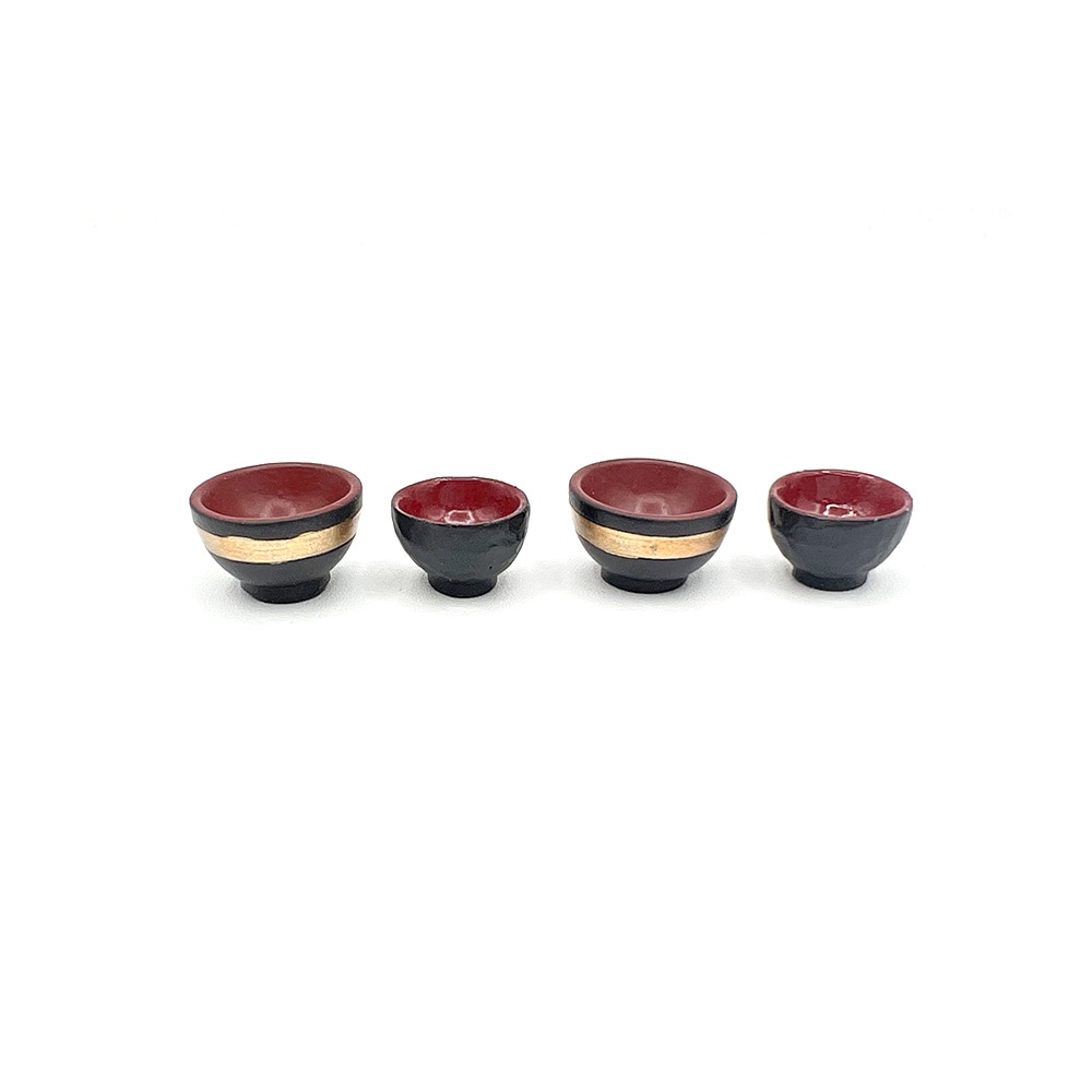 お椀セット | ミニチュアパーツ | ビリーの手作りドールハウスキットと