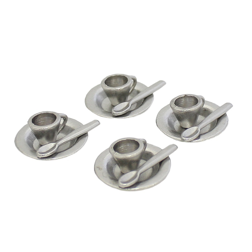 銀色コーヒーカップ