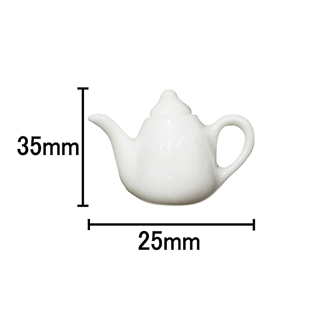 陶器ティーポット 白大