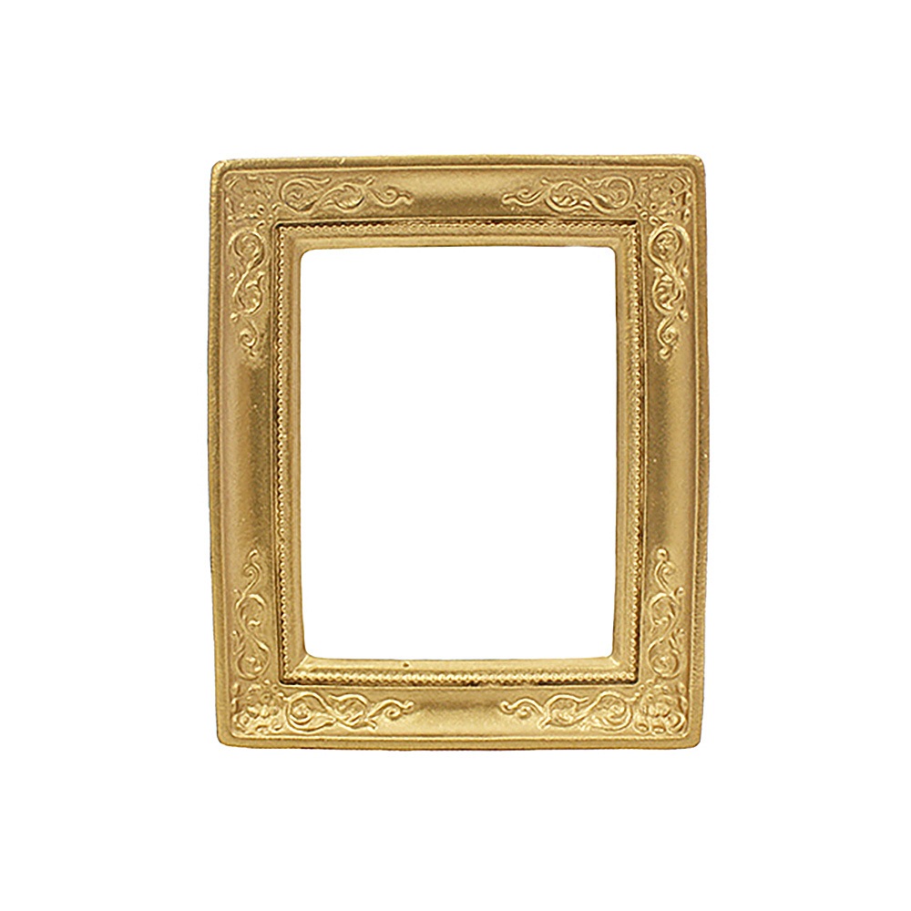 ゴールドフレームM | ミニチュアパーツ | ビリーの手作りドールハウス