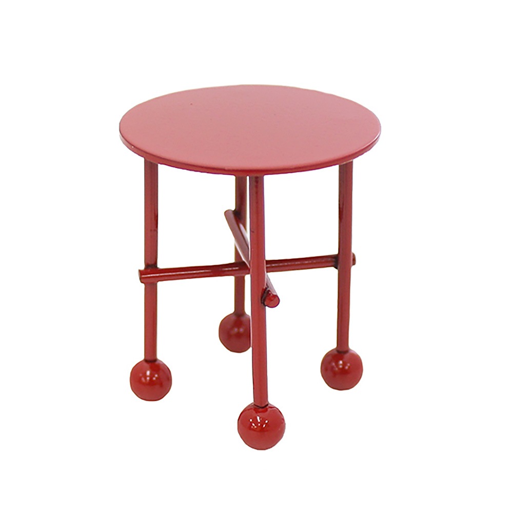 赤いミニテーブル