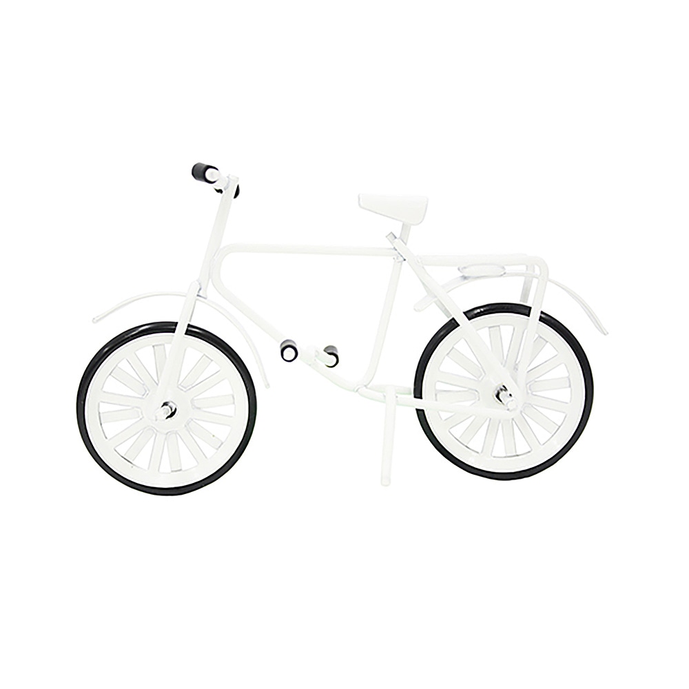 白い自転車 | ミニチュアパーツ | ビリーの手作りドールハウスキットと