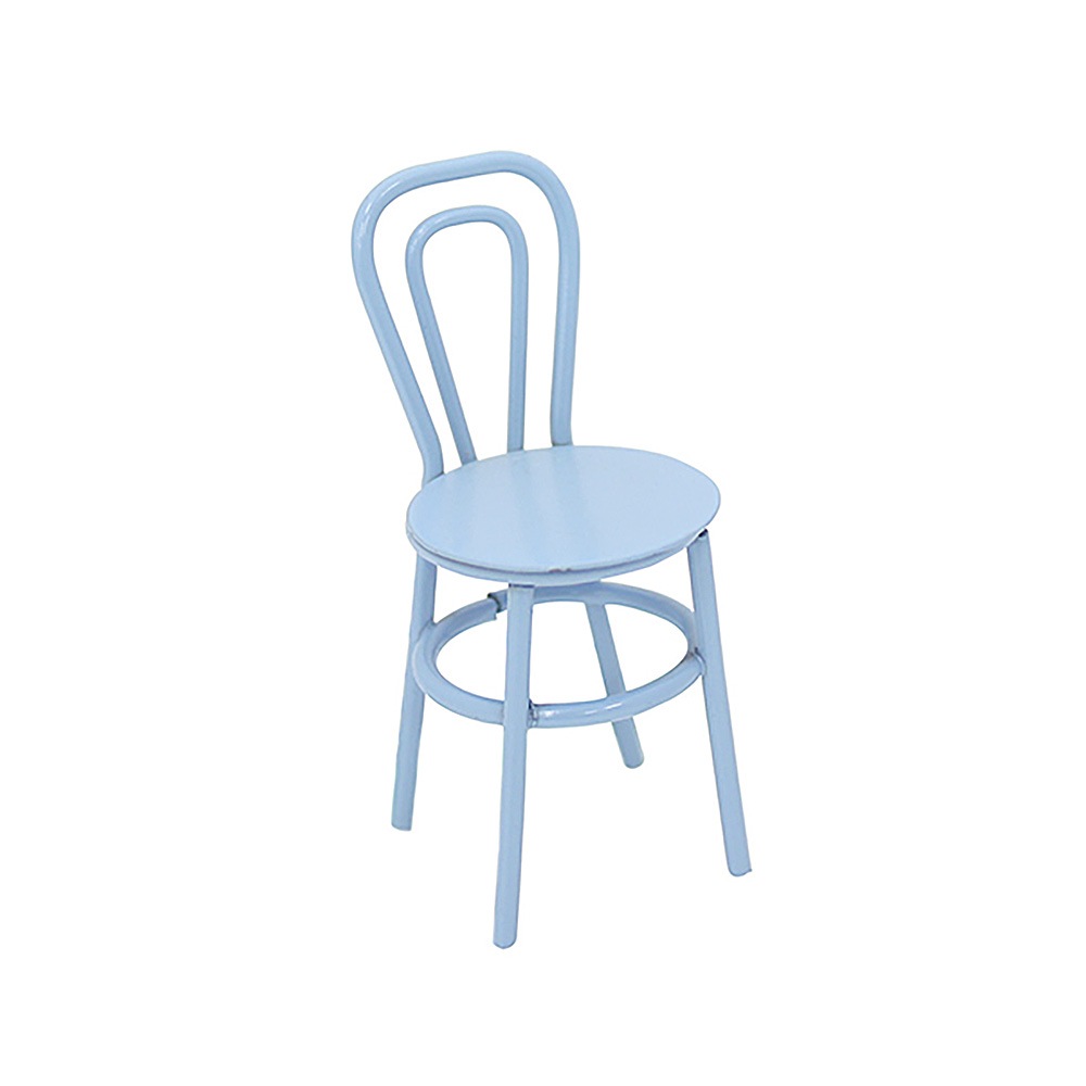 水色のシングルチェア
