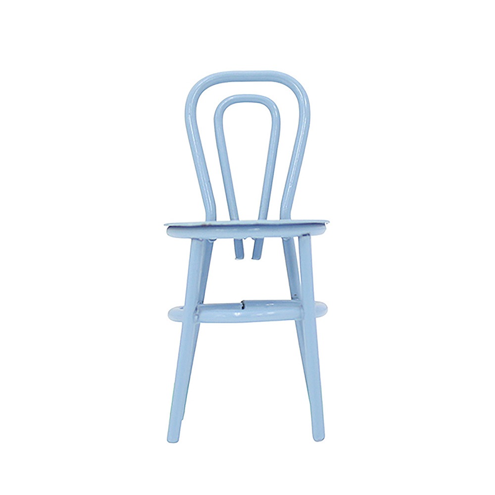 水色のシングルチェア